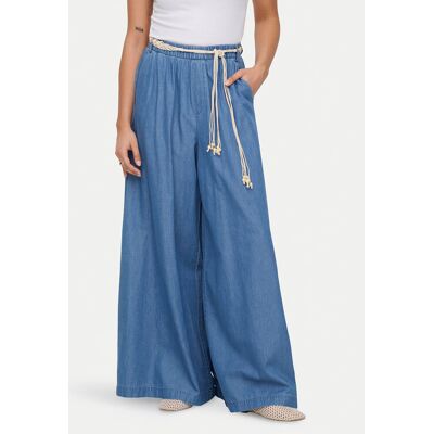 ONLY Spodnie materiałowe Bea Hw 15375507 Niebieski Wide Leg L Niebieski Damskie ONLY Spodnie materiałowe Bea Hw 15375507 Niebieski Wide Leg L Niebieski Damskie