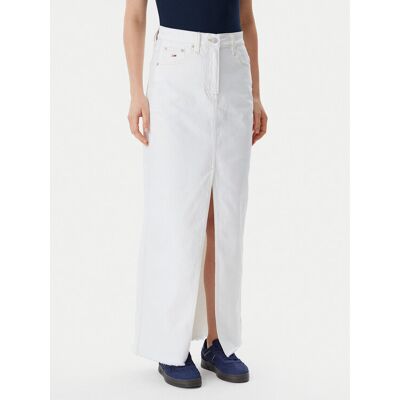 Tommy Jeans Spódnica jeansowa Claire DW0DW20125 Écru Regular Fit 25 Kremowy Damskie Tommy Jeans Spódnica jeansowa Claire DW0DW20125 Écru Regular Fit 25 Kremowy Damskie