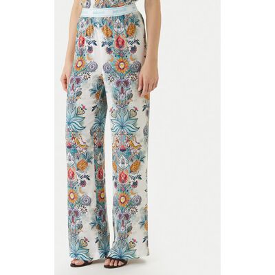 Just Cavalli Spodnie materiałowe 80PAA120 NS837 Błękitny Wide Leg 44 Niebieski jasny Damskie Just Cavalli Spodnie materiałowe 80PAA120 NS837 Błękitny Wide Leg 44 Niebieski jasny Damskie