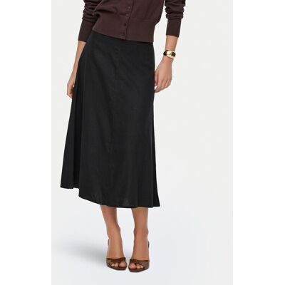 ONLY Spódnica midi Goa 15363690 Czarny Regular Fit S Czarny Damskie ONLY Spódnica midi Goa 15363690 Czarny Regular Fit S Czarny Damskie