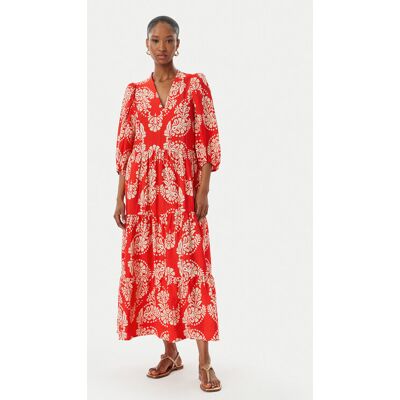 LOLA CASADEMUNT Sukienka letnia LS2616138 Czerwony jasny Regular Fit S Czerwony jasny Damskie LOLA CASADEMUNT Sukienka letnia LS2616138 Czerwony jasny Regular Fit S Czerwony jasny Damskie