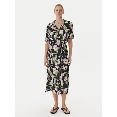 Roxy Sukienka koszulowa Island Escape ERJWD03865 Czarny Regular Fit S Czarny Damskie Roxy Sukienka koszulowa Island Escape ERJWD03865 Czarny Regular Fit S Czarny Damskie