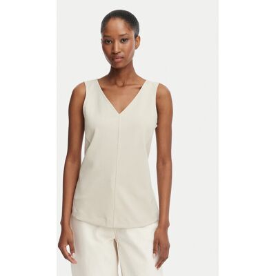 Calvin Klein Jeans Top LV044G206G Beżowy Slim Fit XS Beżowy Damskie Calvin Klein Jeans Top LV044G206G Beżowy Slim Fit XS Beżowy Damskie