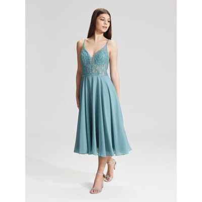 Hey Kyla Sukienka koktajlowa 5AC106HK Niebieski Slim Fit 44 Niebieski Damskie Hey Kyla Sukienka koktajlowa 5AC106HK Niebieski Slim Fit 44 Niebieski Damskie