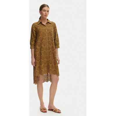 Iconique Sukienka letnia Ella IC26-082 Khaki Relaxed Fit L Khaki Damskie Iconique Sukienka letnia Ella IC26-082 Khaki Relaxed Fit L Khaki Damskie