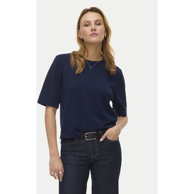 Vero Moda Sweter Silje 10320460 Granatowy Oversize XS Granatowy Damskie Vero Moda Sweter Silje 10320460 Granatowy Oversize XS Granatowy Damskie