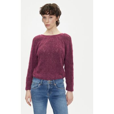 Pepe Jeans Sweter Nova PL702239 Różowy Regular Fit L Różowy Damskie Pepe Jeans Sweter Nova PL702239 Różowy Regular Fit L Różowy Damskie