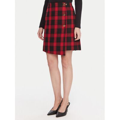 LOLA CASADEMUNT Spódnica mini LF2508003 Czerwony Regular Fit S Czerwony Damskie LOLA CASADEMUNT Spódnica mini LF2508003 Czerwony Regular Fit S Czerwony Damskie