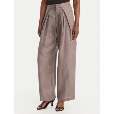Eleh Spodnie materiałowe SS260028 Szary Oversize 42 Szary Damskie Eleh Spodnie materiałowe SS260028 Szary Oversize 42 Szary Damskie