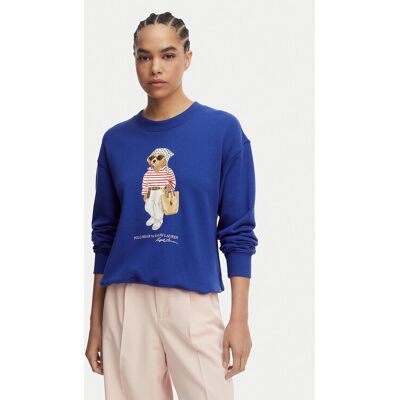 Polo Ralph Lauren Bluza 211A12730001 Niebieski Regular Fit XS Niebieski Damskie Polo Ralph Lauren Bluza 211A12730001 Niebieski Regular Fit XS Niebieski Damskie