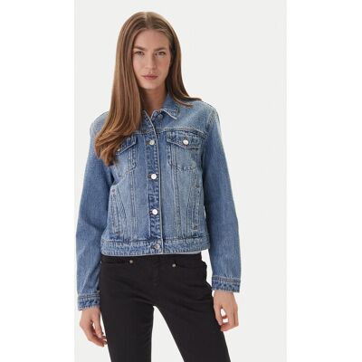 Guess Jeans Kurtka jeansowa W6GN14 D0971 Niebieski Regular Fit XS Niebieski Damskie Guess Jeans Kurtka jeansowa W6GN14 D0971 Niebieski Regular Fit XS Niebieski Damskie
