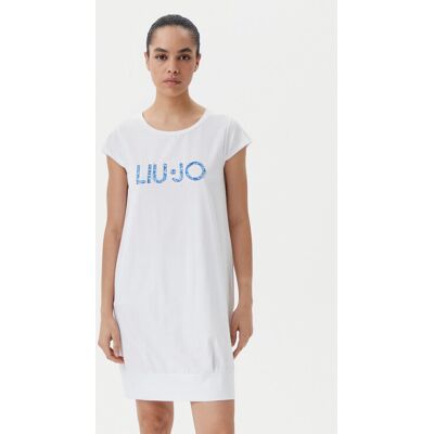 Liu Jo Beachwear Sukienka codzienna VA5194 JS003 Biały Regular Fit S Biały Damskie Liu Jo Beachwear Sukienka codzienna VA5194 JS003 Biały Regular Fit S Biały Damskie
