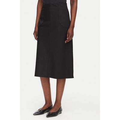 HUGO Spódnica midi Rasiana 50564165 Czarny Regular Fit 36 Czarny Damskie HUGO Spódnica midi Rasiana 50564165 Czarny Regular Fit 36 Czarny Damskie