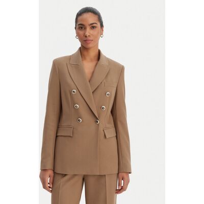 Morgan Marynarka 261-VFALI.F Brązowy Slim Fit 36 Brązowy Damskie Morgan Marynarka 261-VFALI.F Brązowy Slim Fit 36 Brązowy Damskie