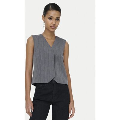 ONLY Kamizelka garniturowa Jackie 15364317 Szary Regular Fit 42 Szary Damskie ONLY Kamizelka garniturowa Jackie 15364317 Szary Regular Fit 42 Szary Damskie