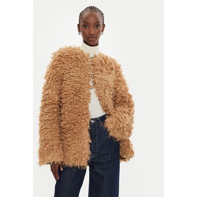 Pinko Kardigan Filante Cappoto 103928 A22B Brązowy Regular Fit S Brązowy Damskie Pinko Kardigan Filante Cappoto 103928 A22B Brązowy Regular Fit S Brązowy Damskie