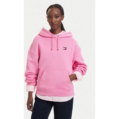 Tommy Jeans Bluza Badge DW0DW19414 Różowy jasny Boxy Fit XS Różowy jasny Damskie Tommy Jeans Bluza Badge DW0DW19414 Różowy jasny Boxy Fit XS Różowy jasny Damskie
