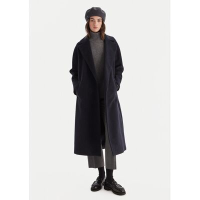 Weekend Max Mara Płaszcz wełniany Tempera 2525016082 Granatowy Regular Fit 38 Granatowy Damskie Weekend Max Mara Płaszcz wełniany Tempera 2525016082 Granatowy Regular Fit 38 Granatowy Damskie