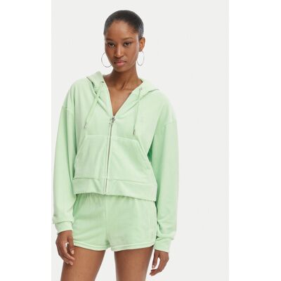 Juicy Couture Bluza Iccle JCWAS126304 Zielony Oversize XXS Zielony Damskie Juicy Couture Bluza Iccle JCWAS126304 Zielony Oversize XXS Zielony Damskie
