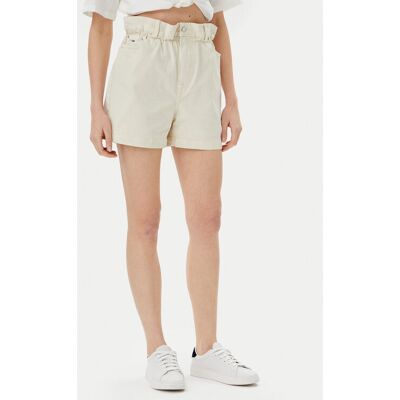 Tommy Jeans Szorty materiałowe DW0DW21656 Beżowy Regular Fit 31 Beżowy Damskie Tommy Jeans Szorty materiałowe DW0DW21656 Beżowy Regular Fit 31 Beżowy Damskie