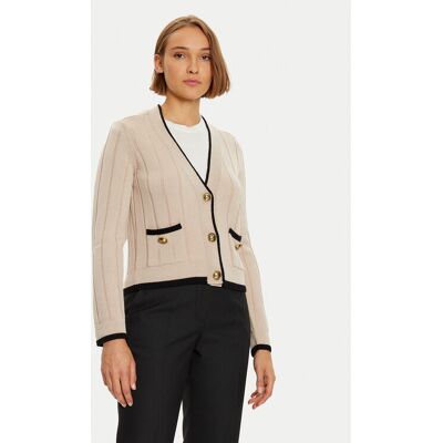 Luisa Spagnoli Kardigan Mozione 58437 Beżowy Regular Fit M Beżowy Damskie Luisa Spagnoli Kardigan Mozione 58437 Beżowy Regular Fit M Beżowy Damskie