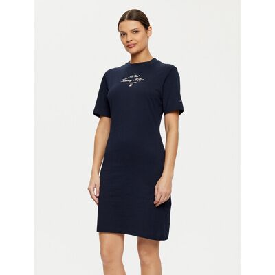 Tommy Hilfiger Sukienka codzienna Short Sleeve Short Dress WW0WW43830 Granatowy Slim Fit XXS Granatowy Damskie Tommy Hilfiger Sukienka codzienna Short Sleeve Short Dress WW0WW43830 Granatowy Slim Fit XXS Granatowy Damskie