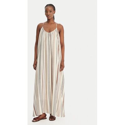 Eleh Sukienka letnia SS260133 Écru Relaxed Fit 40 Kremowy Damskie Eleh Sukienka letnia SS260133 Écru Relaxed Fit 40 Kremowy Damskie