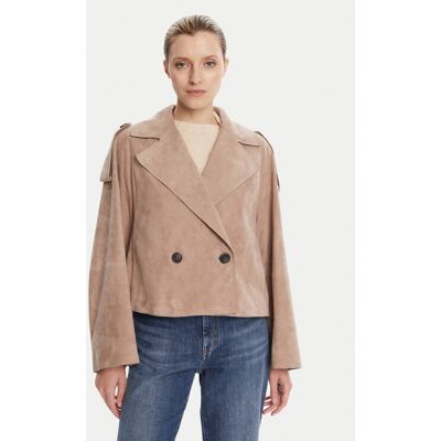 Weekend Max Mara Kurtka skórzana Maga 2525446061 Brązowy Regular Fit 42 Brązowy Damskie Weekend Max Mara Kurtka skórzana Maga 2525446061 Brązowy Regular Fit 42 Brązowy Damskie