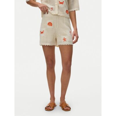 Vero Moda Szorty materiałowe Esmey 10350992 Beżowy jasny Regular Fit M Beżowy jasny Damskie Vero Moda Szorty materiałowe Esmey 10350992 Beżowy jasny Regular Fit M Beżowy jasny Damskie