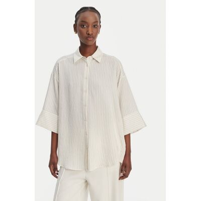 Eleh Koszula SS260297 Biały Relaxed Fit 44 Biały Damskie Eleh Koszula SS260297 Biały Relaxed Fit 44 Biały Damskie