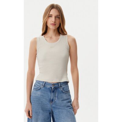 Tommy Jeans Top DW0DW21369 Beżowy Slim Fit XL Beżowy Damskie Tommy Jeans Top DW0DW21369 Beżowy Slim Fit XL Beżowy Damskie