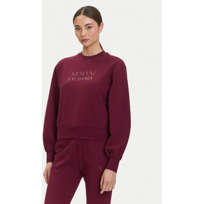 Giorgio Armani Exchange Bluza XW000747 AF16114 UA343 Bordowy Relaxed Fit L Bordowy Damskie Giorgio Armani Exchange Bluza XW000747 AF16114 UA343 Bordowy Relaxed Fit L Bordowy Damskie