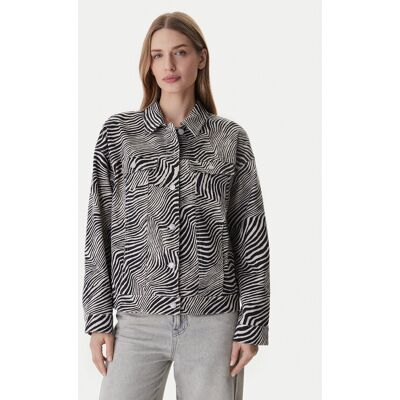 Vero Moda Kurtka jeansowa Tessa 10329961 Szary Oversize S Szary Damskie Vero Moda Kurtka jeansowa Tessa 10329961 Szary Oversize S Szary Damskie