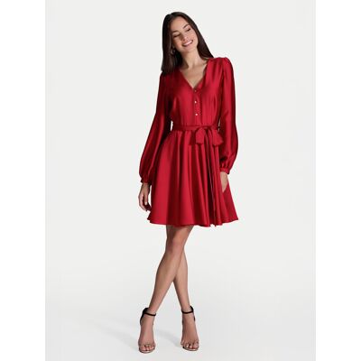 Swing Sukienka koktajlowa 5AI13900 Czerwony Regular Fit 34 Czerwony Damskie Swing Sukienka koktajlowa 5AI13900 Czerwony Regular Fit 34 Czerwony Damskie