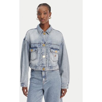 Giorgio Armani Exchange Kurtka jeansowa XW002260 AF21338 MB001 Niebieski Regular Fit XS Niebieski Damskie Giorgio Armani Exchange Kurtka jeansowa XW002260 AF21338 MB001 Niebieski Regular Fit XS Niebieski Damskie