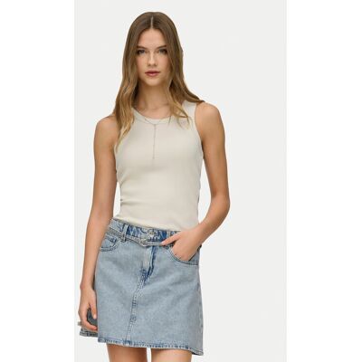 ONLY Top Val 15371705 Beżowy Regular Fit M Beżowy Damskie ONLY Top Val 15371705 Beżowy Regular Fit M Beżowy Damskie