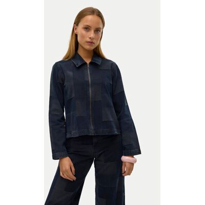 Vero Moda Kurtka jeansowa Likka 10321078 Granatowy Loose Fit XS Granatowy Damskie Vero Moda Kurtka jeansowa Likka 10321078 Granatowy Loose Fit XS Granatowy Damskie