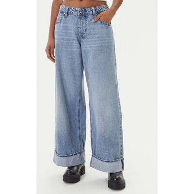 G-Star Raw Jeansy Roxx D28394-D536 Błękitny Wide Leg 27_30 Niebieski jasny Damskie G-Star Raw Jeansy Roxx D28394-D536 Błękitny Wide Leg 27_30 Niebieski jasny Damskie