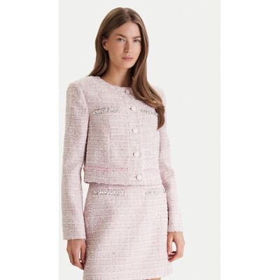 Guess Marynarka W6RL54 WJ632 Różowy Regular Fit XL Różowy Damskie Guess Marynarka W6RL54 WJ632 Różowy Regular Fit XL Różowy Damskie