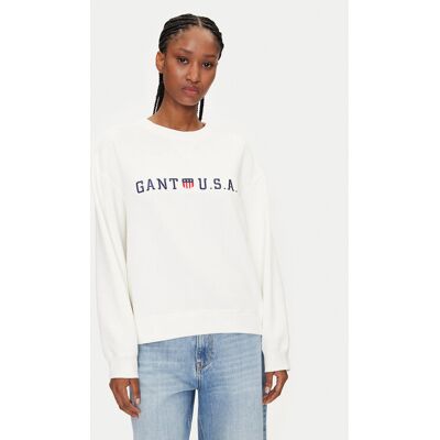 Gant Bluza 4200577 Biały Regular Fit L Biały Damskie Gant Bluza 4200577 Biały Regular Fit L Biały Damskie