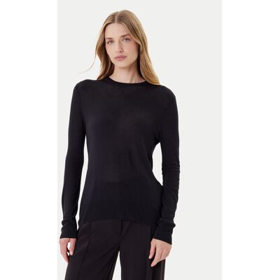 Calvin Klein Sweter LV044C339G Czarny Regular Fit L Czarny Damskie Calvin Klein Sweter LV044C339G Czarny Regular Fit L Czarny Damskie