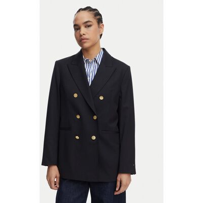 Tommy Hilfiger Marynarka WW0WW50784 Granatowy Relaxed Fit 44 Granatowy Damskie Tommy Hilfiger Marynarka WW0WW50784 Granatowy Relaxed Fit 44 Granatowy Damskie