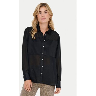 ONLY Koszula Star 15360299 Czarny Regular Fit S Czarny Damskie ONLY Koszula Star 15360299 Czarny Regular Fit S Czarny Damskie
