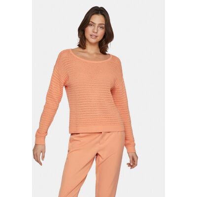 Vila Sweter Bellisina 14089578 Pomarańczowy Regular Fit L Pomarańczowy Damskie Vila Sweter Bellisina 14089578 Pomarańczowy Regular Fit L Pomarańczowy Damskie