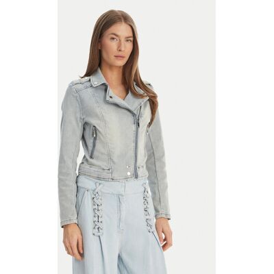 Morgan Kurtka jeansowa 241-VAMMY Błękitny Regular Fit 40 Niebieski jasny Damskie Morgan Kurtka jeansowa 241-VAMMY Błękitny Regular Fit 40 Niebieski jasny Damskie