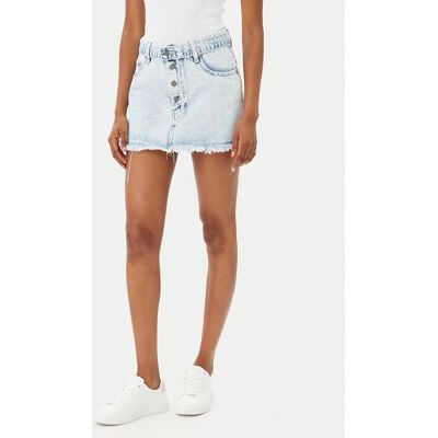 One Teaspoon Spódnica jeansowa Max Belted 26973 Niebieski Regular Fit 25 Niebieski Damskie One Teaspoon Spódnica jeansowa Max Belted 26973 Niebieski Regular Fit 25 Niebieski Damskie