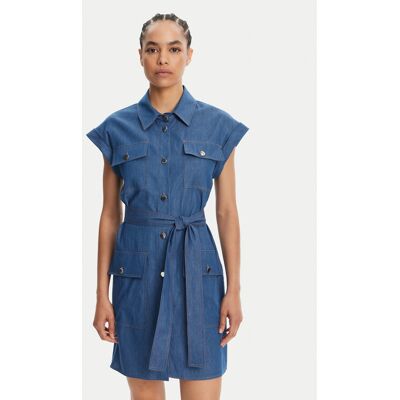 Liu Jo Sukienka jeansowa WA5509 D4695 Niebieski Regular Fit 44 Niebieski Damskie Liu Jo Sukienka jeansowa WA5509 D4695 Niebieski Regular Fit 44 Niebieski Damskie