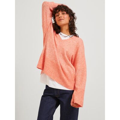 JJXX Sweter Lica 12246506 Pomarańczowy Regular Fit M Pomarańczowy Damskie JJXX Sweter Lica 12246506 Pomarańczowy Regular Fit M Pomarańczowy Damskie