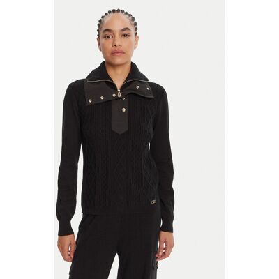 Liu Jo Sport Sweter TF5039 MS75L Czarny Regular Fit XS Czarny Damskie Liu Jo Sport Sweter TF5039 MS75L Czarny Regular Fit XS Czarny Damskie