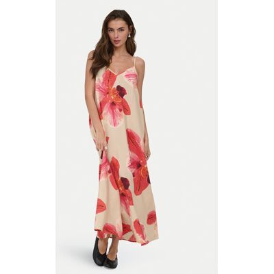 ONLY Sukienka letnia Resi 15372628 Beżowy jasny Regular Fit M Beżowy jasny Damskie ONLY Sukienka letnia Resi 15372628 Beżowy jasny Regular Fit M Beżowy jasny Damskie